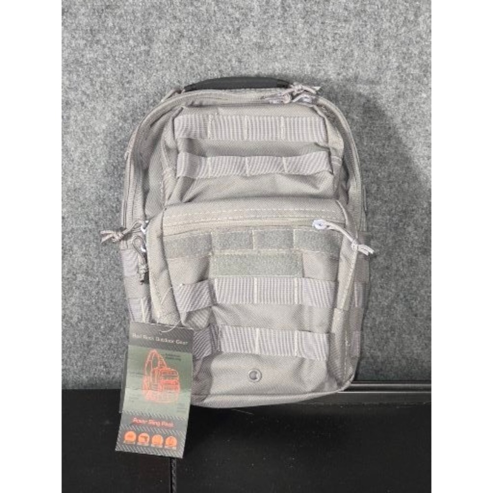 Red Rock Outdoor Gear Rover Sling Pack Gray Tactical MOLLE CCW Bag Hiking Travel